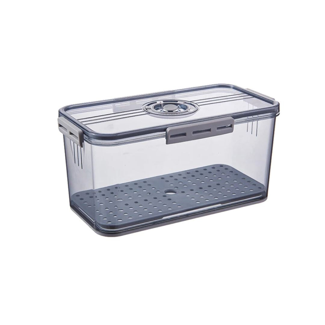 Vasilha de Plástico com Tampa com Controle de Tempo e Drenagem