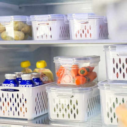 Kit Trio Wash & Store com Cesto de Drenagem – Linha Fresh