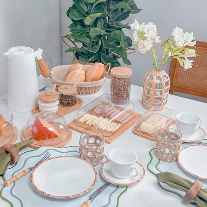 Kit Café da Manhã Completo 4 Peças – Linha Bamboo Tableware