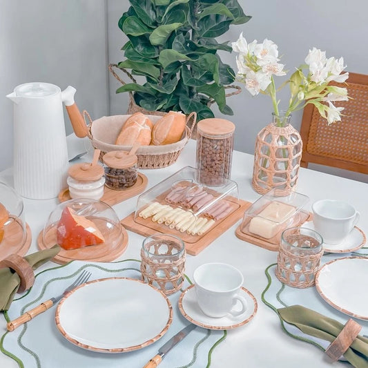 Kit Café da Manhã Completo 4 Peças – Linha Bamboo Tableware