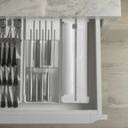 Organizador de Rolos Duplo com Cortador – Linha Clear