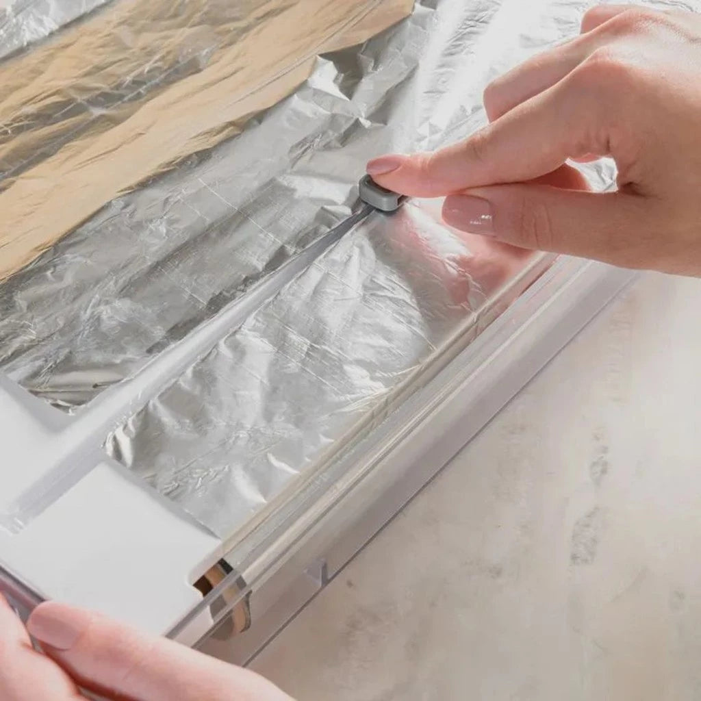 Organizador de Rolos Duplo com Cortador – Linha Clear