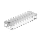 Organizador de Rolos Duplo com Cortador – Linha Clear