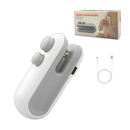 Mini Seladora de Embalagens Térmica 2 em 1 (USB) – Linha Fresh Keep