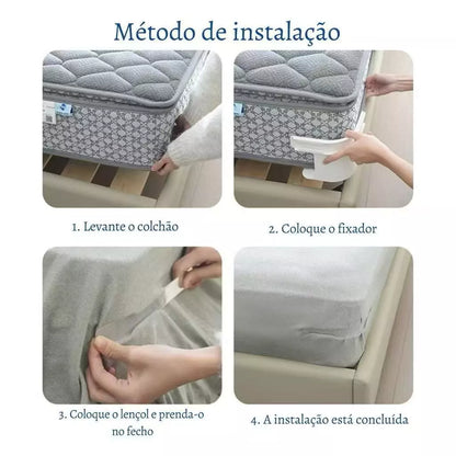 Kit 4 Fixadores de Lençol Invisíveis – Linha Sleep Perfect