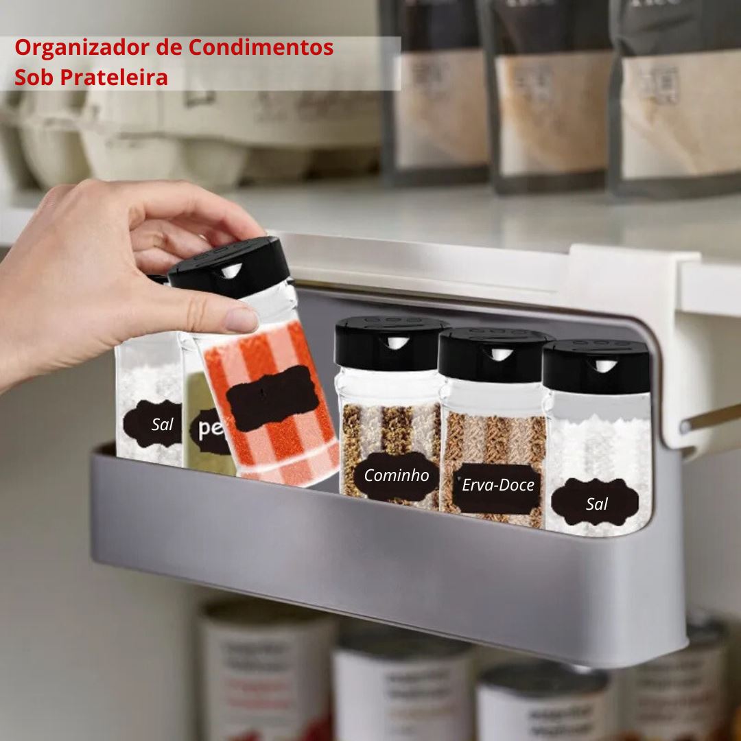 Suporte de Temperos com Instalação Sem Furo