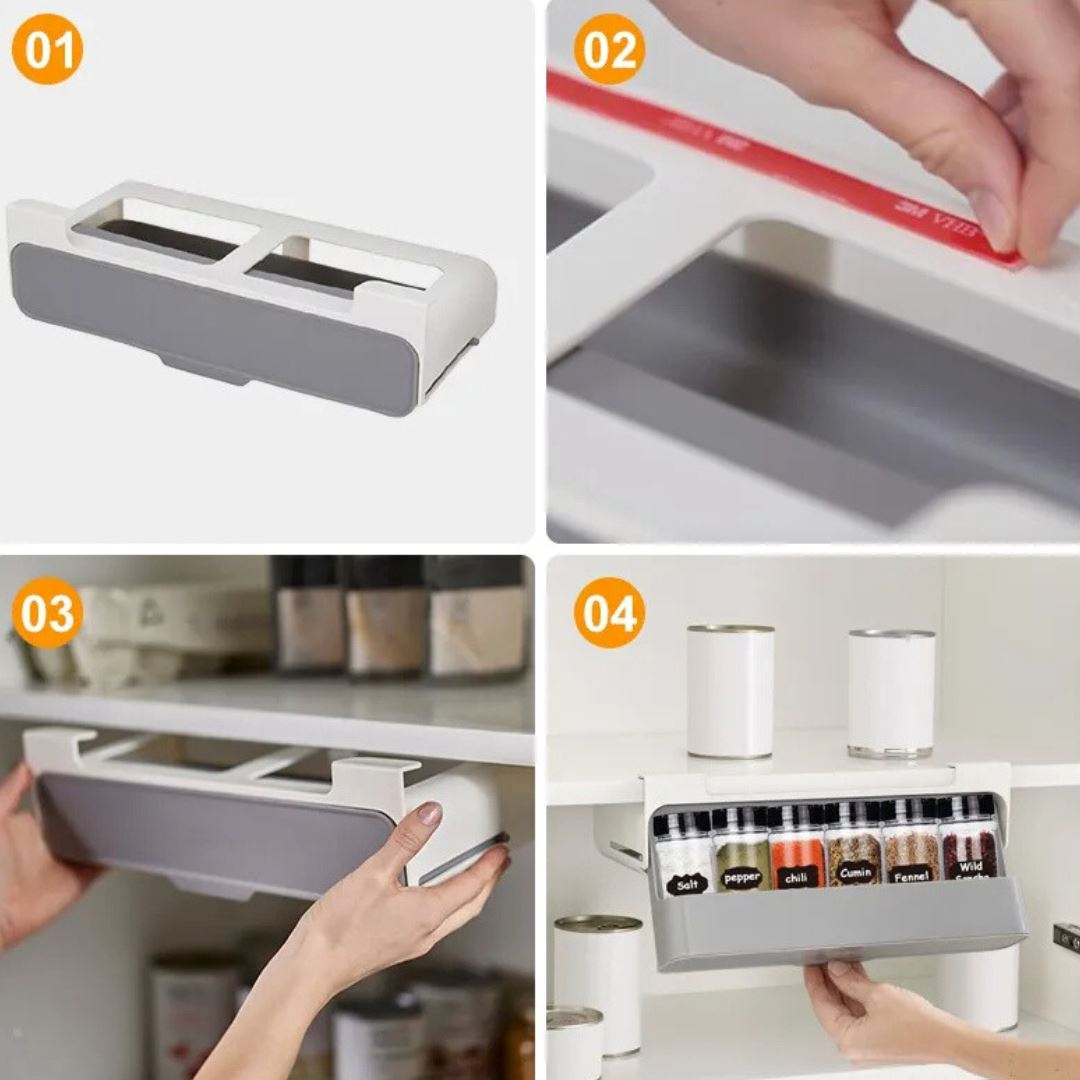Suporte de Temperos com Instalação Sem Furo