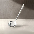 Kit de Utensílios de Cozinha em Aço Inox com Cabo de Cerâmica – 7 Peças
