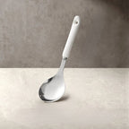 Kit de Utensílios de Cozinha em Aço Inox com Cabo de Cerâmica – 7 Peças